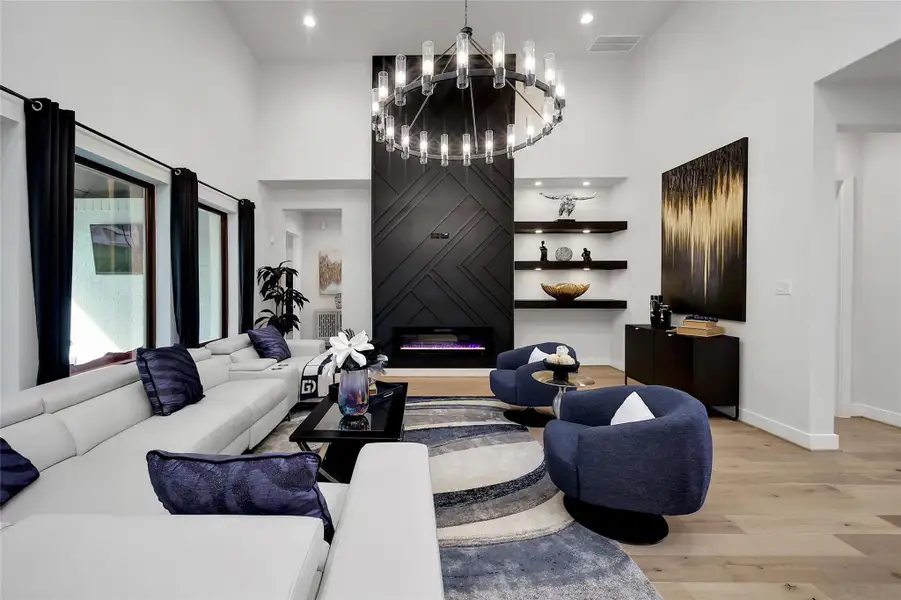 Furnished interior view inside a new home in ARTAVIA, Conroe (Image 8).