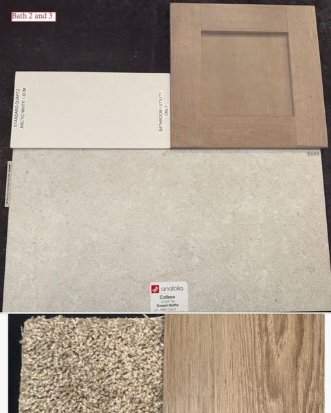 Sample of building materials used in homes in Woodhavyn 40', Magnolia (Image 4).