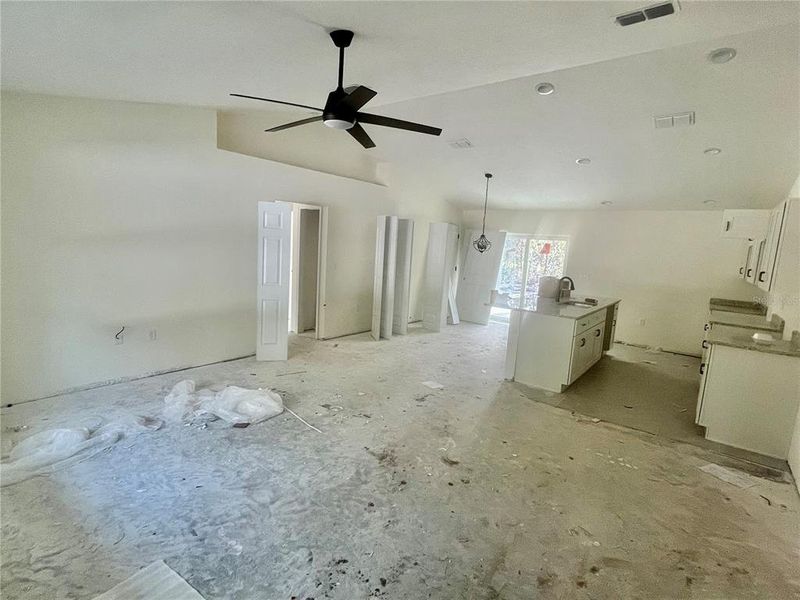 In-progress construction of a new home in , Ocklawaha, FL (Image 3).