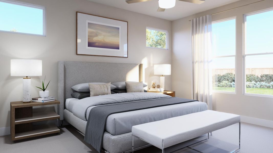 Primary Bedroom | Nancie | Sage Collection – Freedom at Anthem in Kyle, TX by Landsea Homes