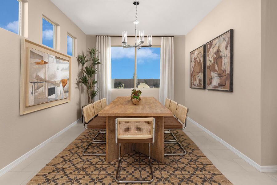 Representative furnished interior of a home built from the Ash by Mattamy Homes in Bella Vista Farms, Queen Creek (Image 9).