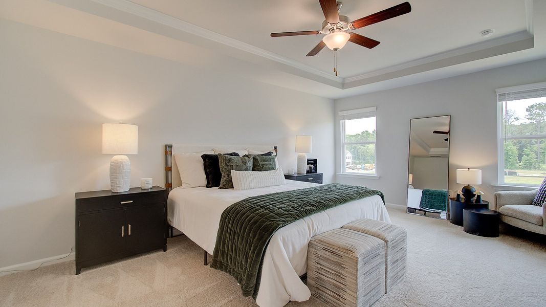 Representative furnished interior of a home built from the Layla II by DRB Homes in Towne Center, Hampton (Image 9).