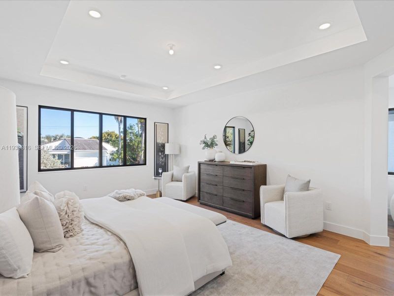 Furnished interior view inside a new home in , Miami (Image 59).