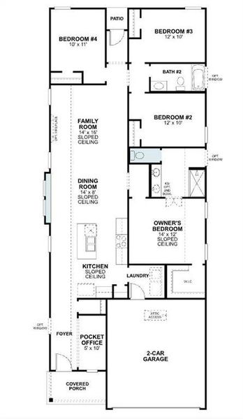 2D floor plan layout of this home in Mobberly Farms, Pilot Point, TX (Image 2). 2D floor plan layout of this home in Mobberly Farms, Pilot Point, TX (Image 2).