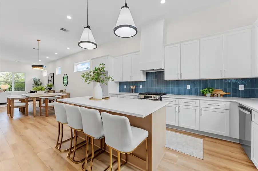 Furnished interior view inside a new home in , Houston (Image 12).