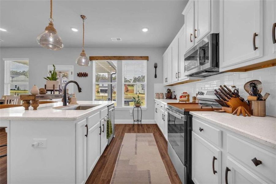 Furnished interior view inside a new home in , Homer (Image 35).