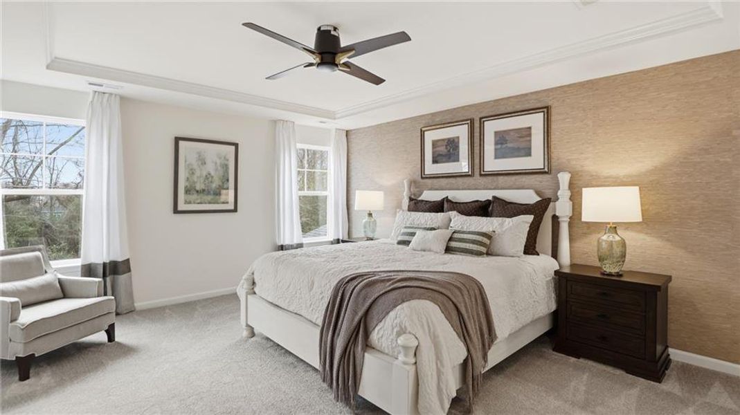 Furnished interior view inside a new home in , Dawsonville (Image 46).