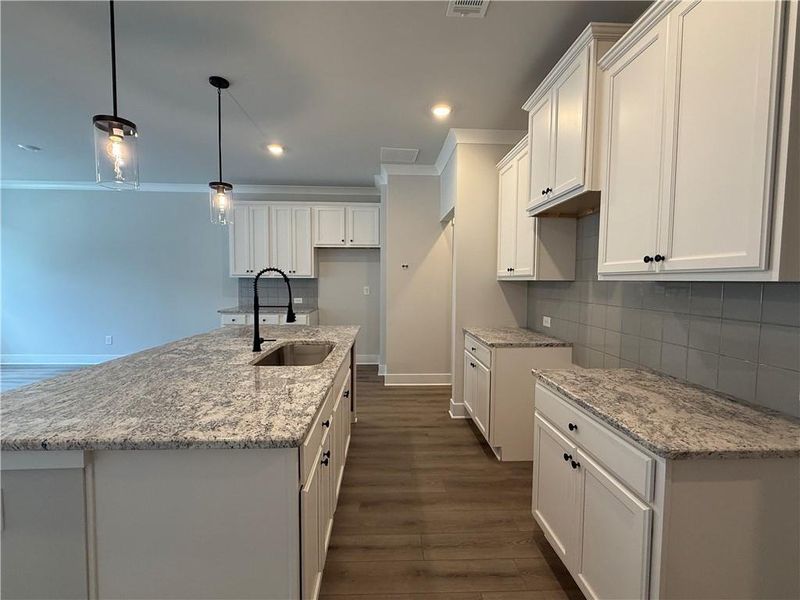 Furnished interior view inside a new home in The Towns at Auburn Station East, Auburn (Image 6).