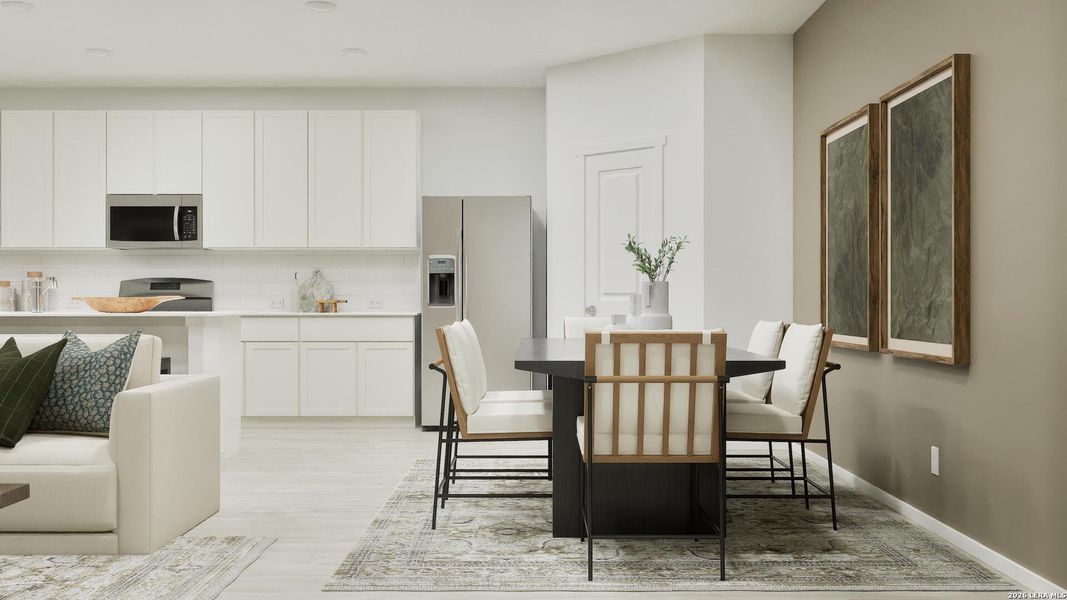 Furnished interior view inside a new home in Summerlin, San Antonio (Image 10).