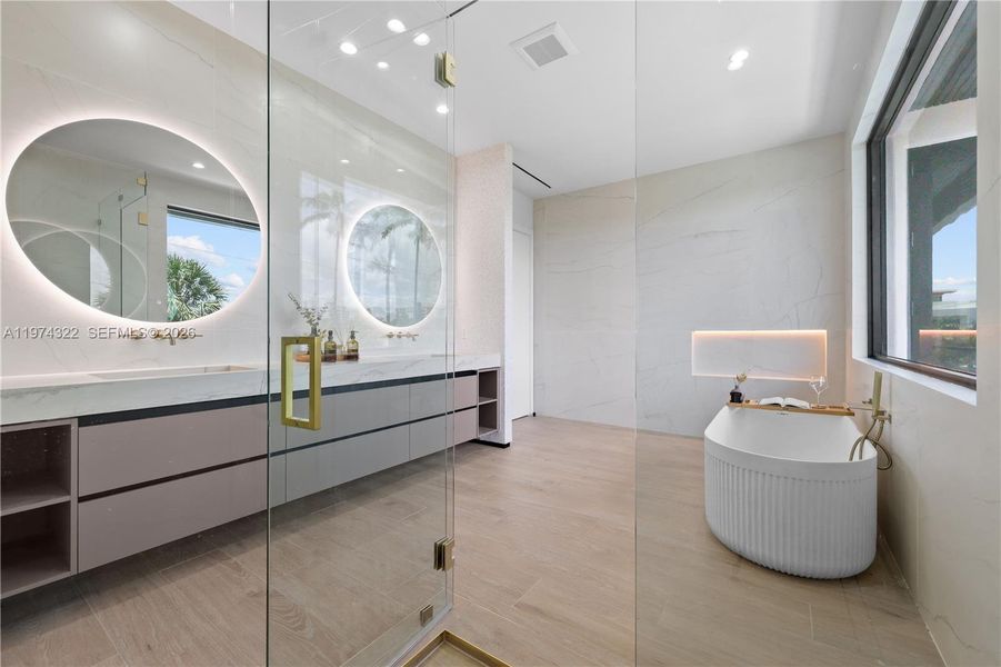 Furnished interior view inside a new home in , Fort Lauderdale (Image 43).