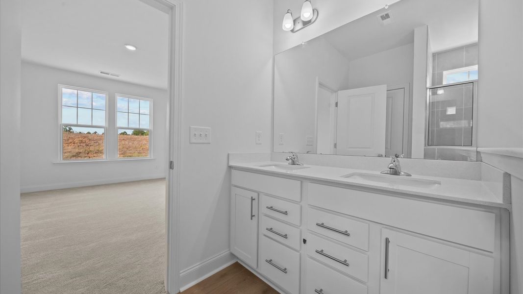 The Freesia Plan by DRB Homes in Farms at Bellingham Mooresville NC - Bathroom The Freesia Plan by DRB Homes in Farms at Bellingham Mooresville NC - Bathroom