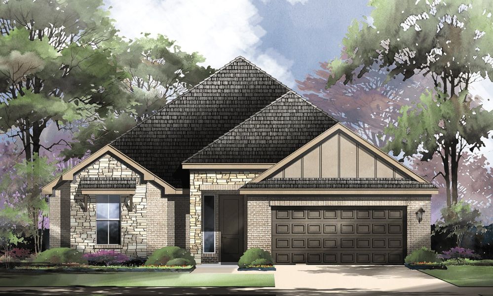 Blanco Floor Plan in Cibolo Crossing, Universal City | Sitterle Homes Elevation B