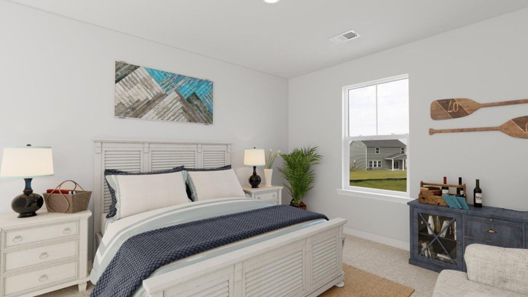 Furnished interior view inside a new home in Sweetgrass at Summers Corner, Summerville (Image 9). Furnished interior view inside a new home in Sweetgrass at Summers Corner, Summerville (Image 9).