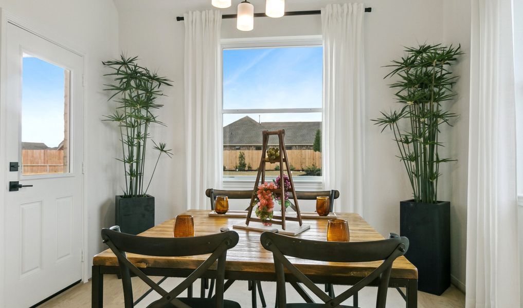 Cozy dining area for family meals