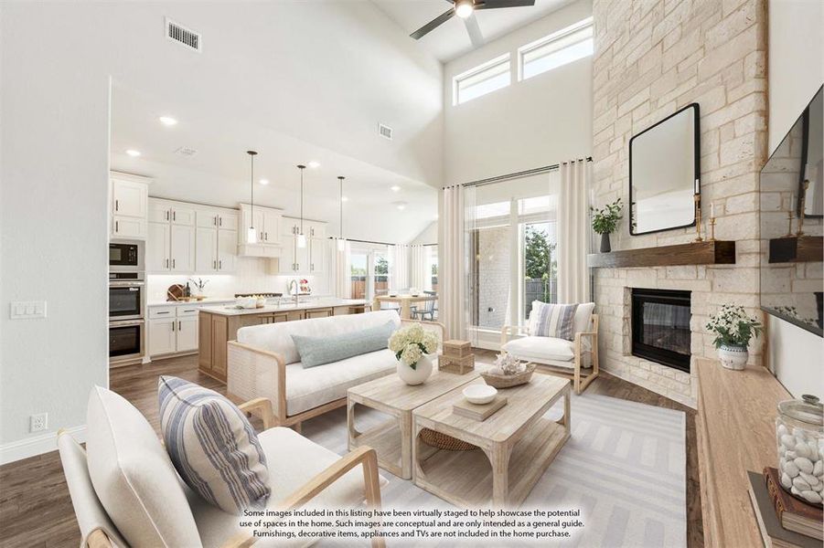 Furnished interior view inside a new home in Mockingbird Heights, Midlothian (Image 6).