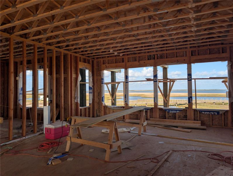 In-progress construction of a new home in , Freeport, TX (Image 2).