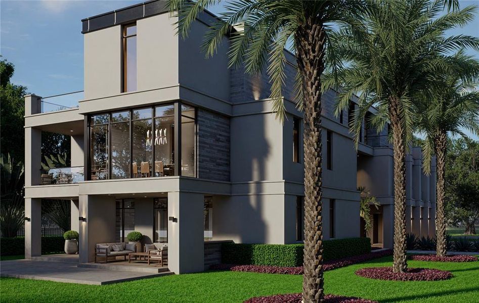 Exterior details and patio area of a home in , St. Petersburg (Image 3).