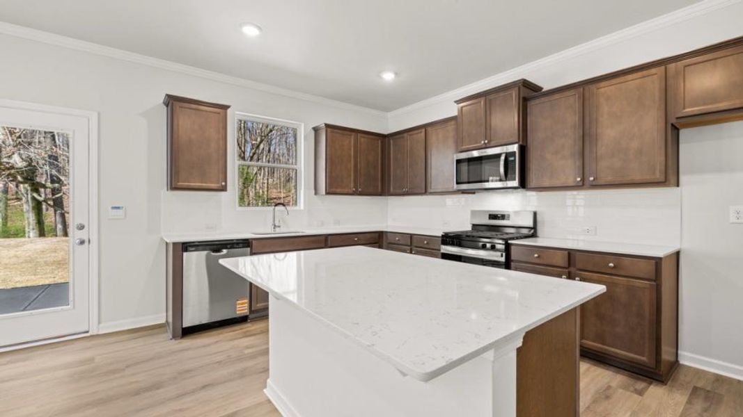 Furnished interior view inside a new home in Liberty Crossing, Braselton (Image 3).