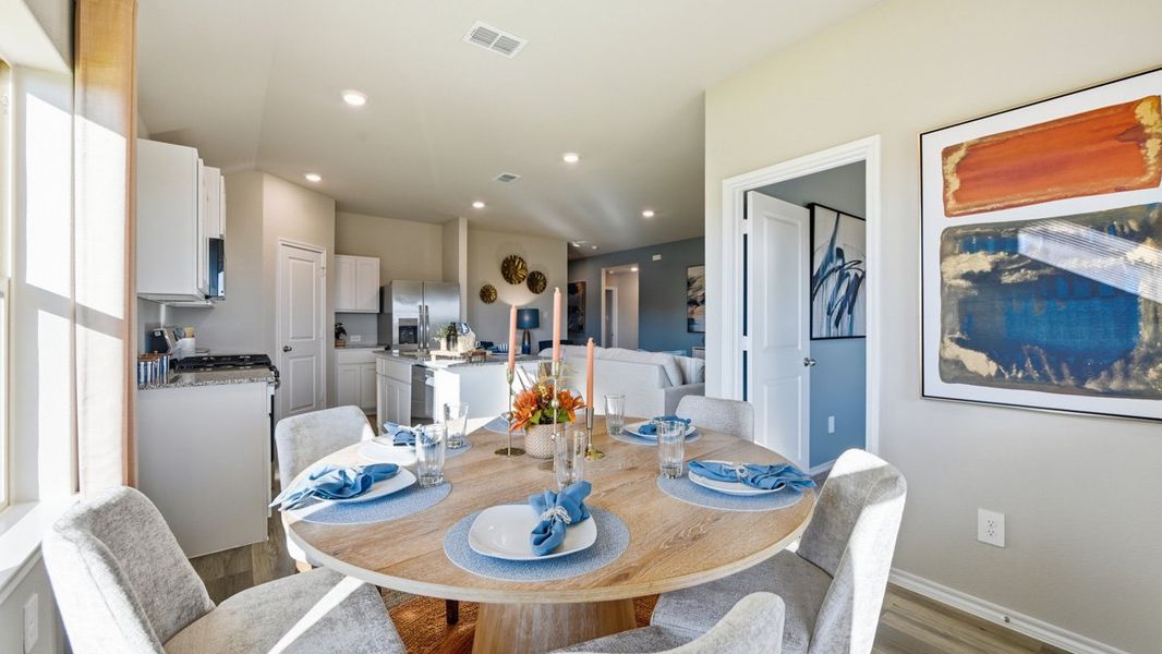 Furnished interior view inside a new home in Hickory Grove, Krum (Image 12). Furnished interior view inside a new home in Hickory Grove, Krum (Image 12).