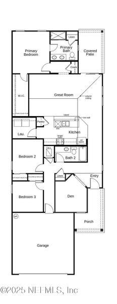 2D floor plan layout of this home in Stonecrest, St. Johns, FL (Image 4).