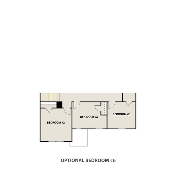 2D floor plan layout for the The Barrington by RTS Homes in The Pointe at Villages on Marne, Hinesville, GA (Image 24).