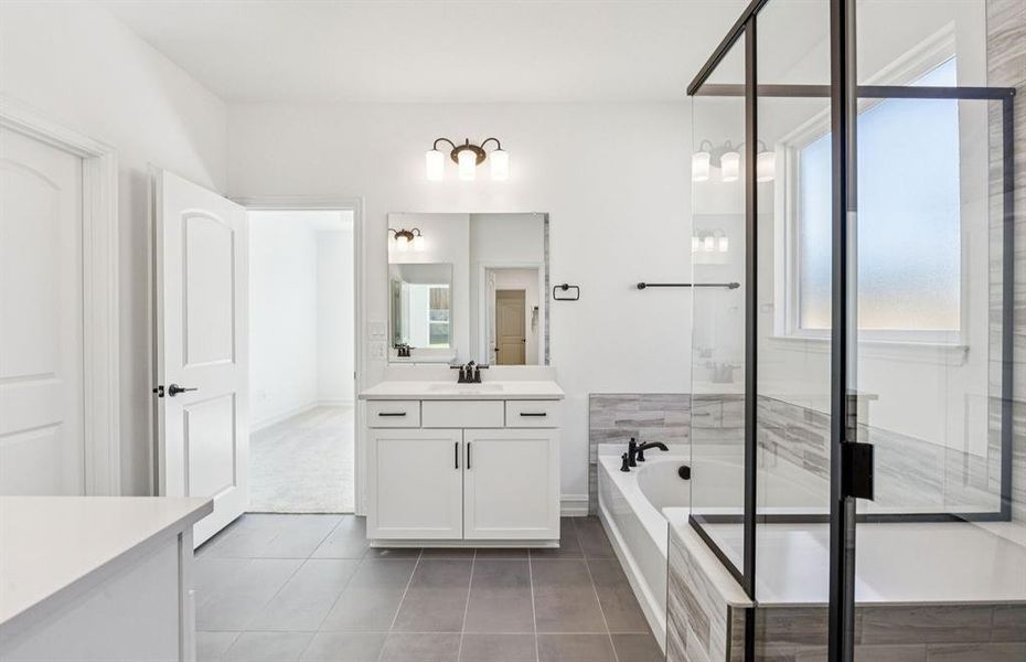 Owner's bath with large shower and tub Owner's bath with large shower and tub