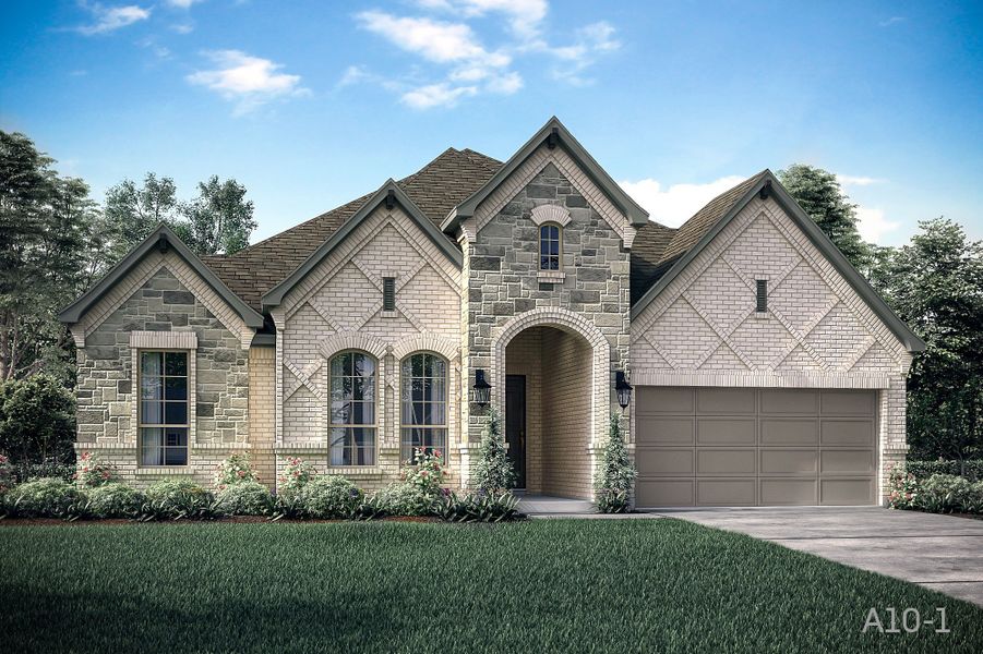 Representative exterior photo of a completed home built from the Concord by John Houston Homes in The Oasis - Phase 2, Waxahachie, TX (Image 4).