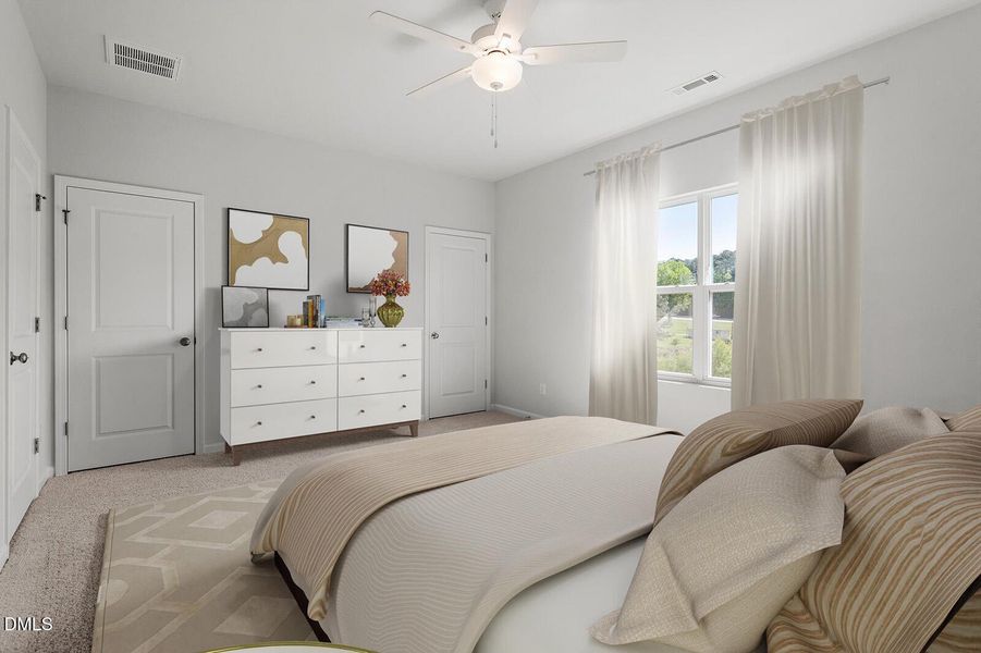Primary Bedroom - Dahlia - Virtual Stagi