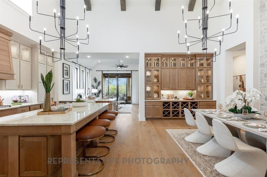 Furnished interior view inside a new home in Mustang Lakes: 60ft. lots, Celina (Image 10).