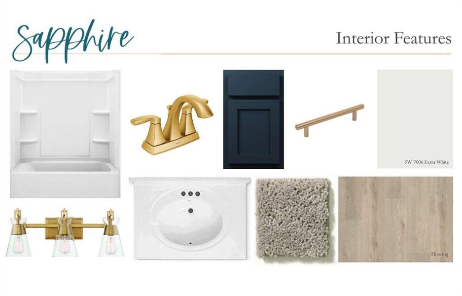 Sample of building materials used in homes in The Estates at Casteel, Bethlehem (Image 7).