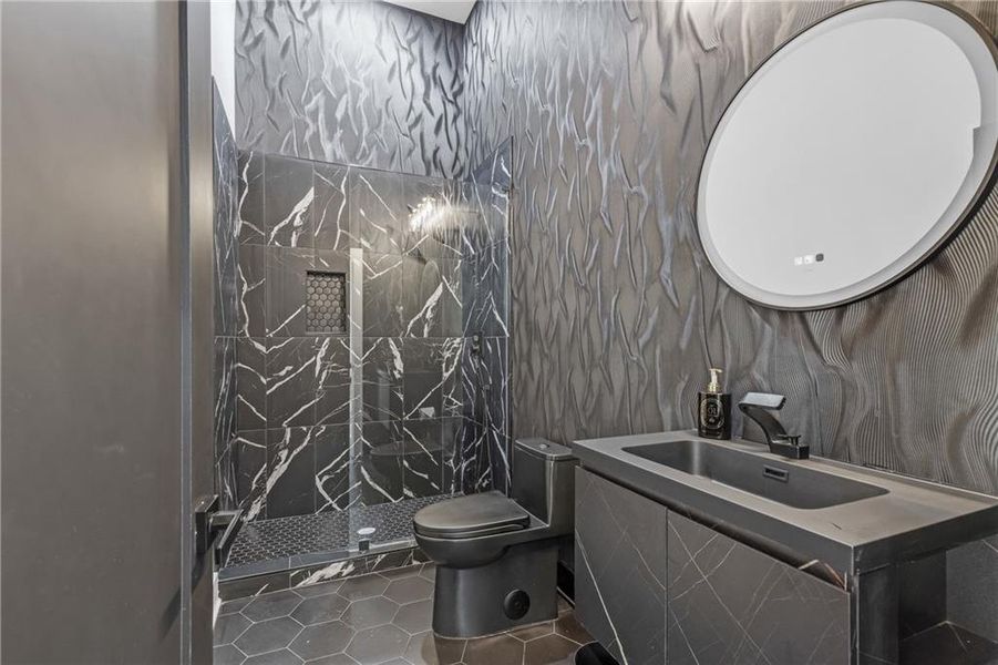 Furnished interior view inside a new home in , Atlanta (Image 20).