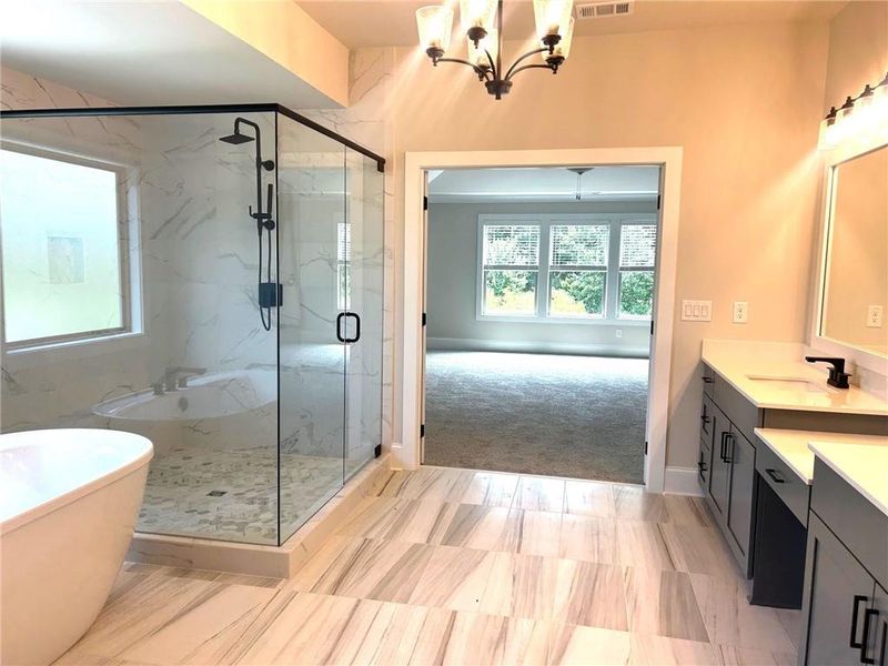 Furnished interior view inside a new home in , Cumming (Image 9).