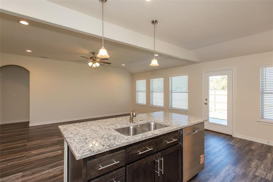 Furnished interior view inside a new home in , Gun Barrel City (Image 12).