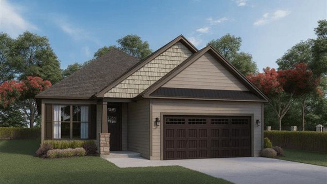 Representative exterior photo of a completed home built from the MADDISON by D.R. Horton in Briargate, Fountain Inn, SC (Image 1). Representative exterior photo of a completed home built from the MADDISON by D.R. Horton in Briargate, Fountain Inn, SC (Image 1).