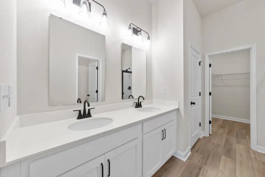 Sample Primary Bathroom photo. Actual structural options and design finishes of home may vary.