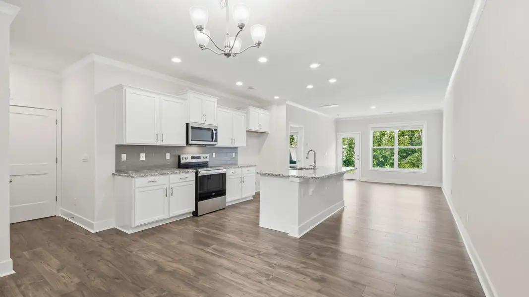 Furnished interior view inside a new home in Pleasant Grove, Weaverville (Image 4).