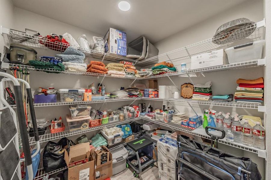 Plenty of shelving for your necessities.