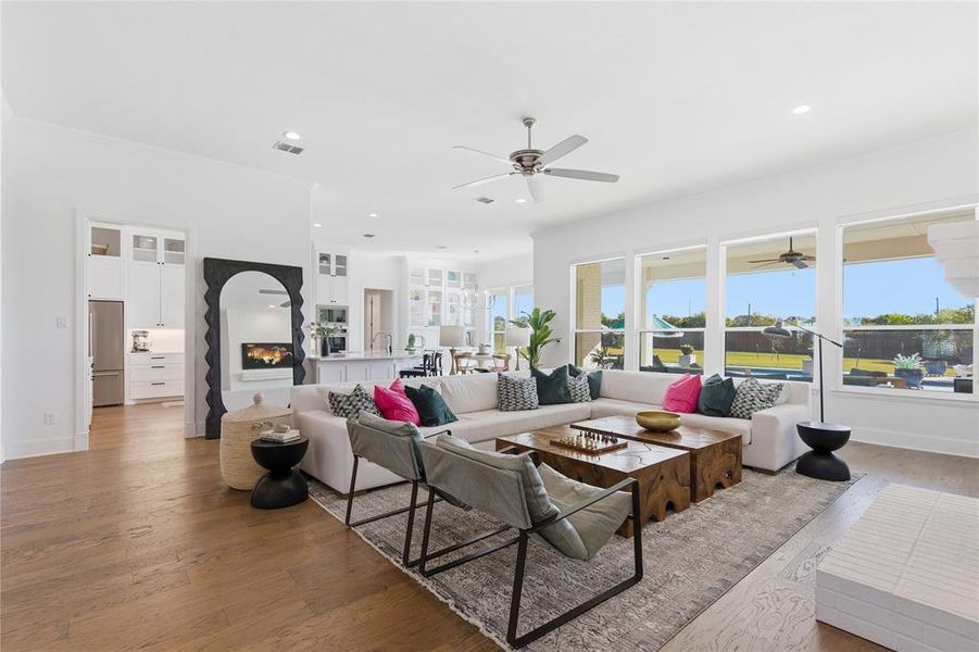 Furnished interior view inside a new home in , Aledo (Image 9).
