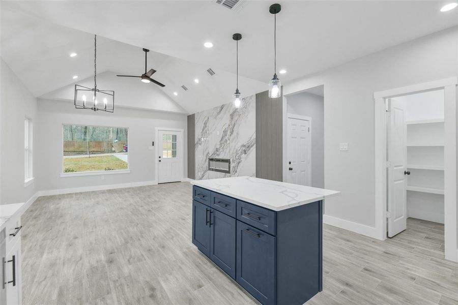 Furnished interior view inside a new home in , Willis (Image 13).