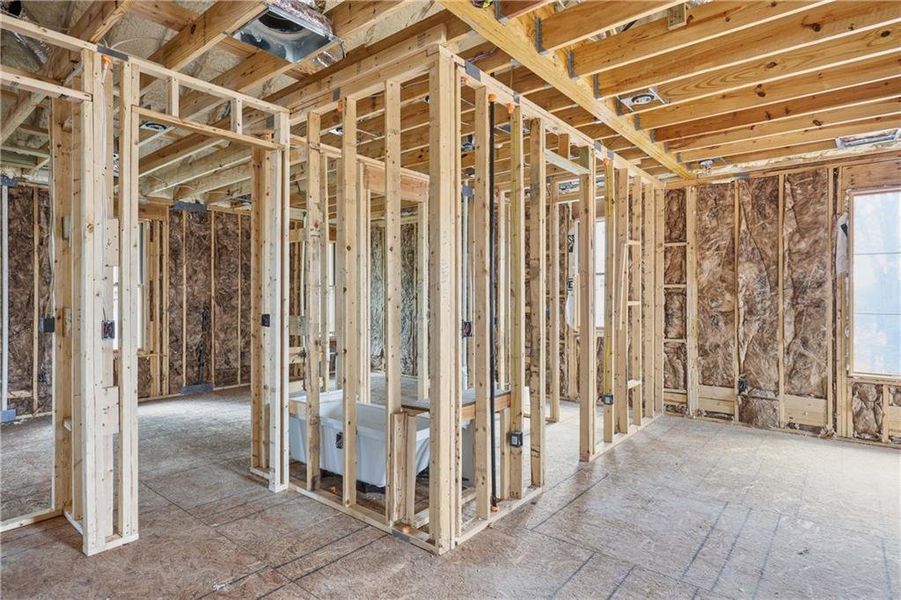 In-progress construction of a new home in , Atlanta, GA (Image 28).