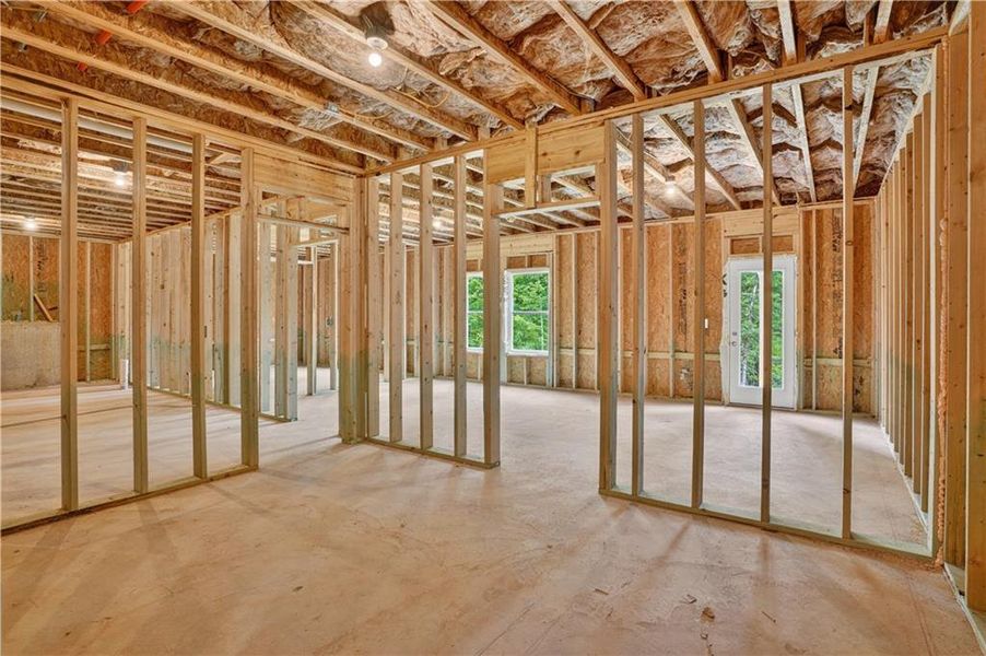 In-progress construction of a new home in Waters Edge, Mansfield, GA (Image 28).
