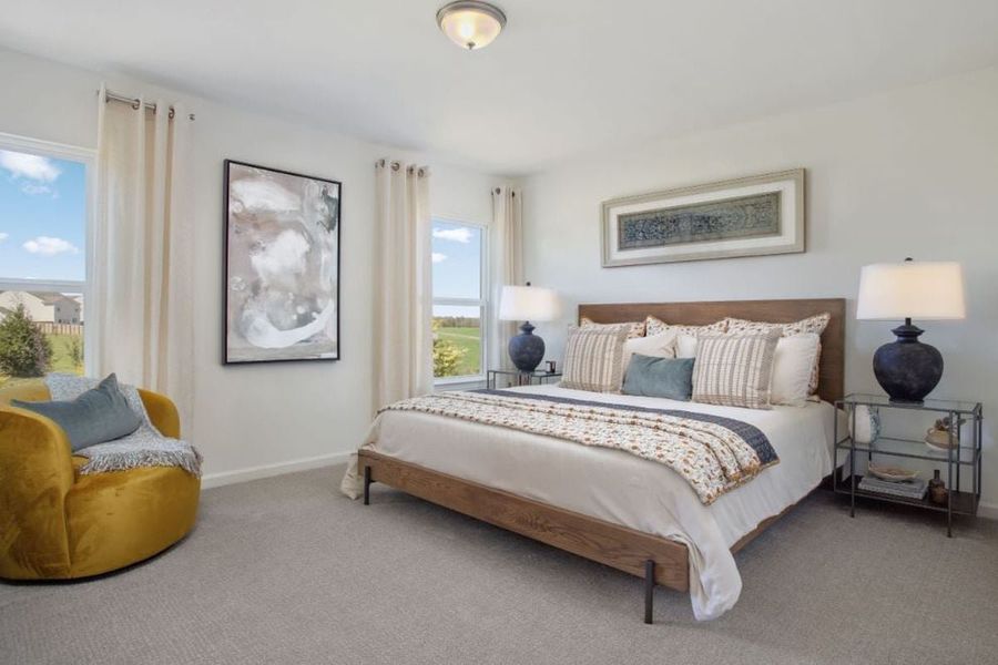 Representative furnished interior of a home built from the 1445 Modeled by KB Home in Matthews Ridge, Lillington (Image 6).