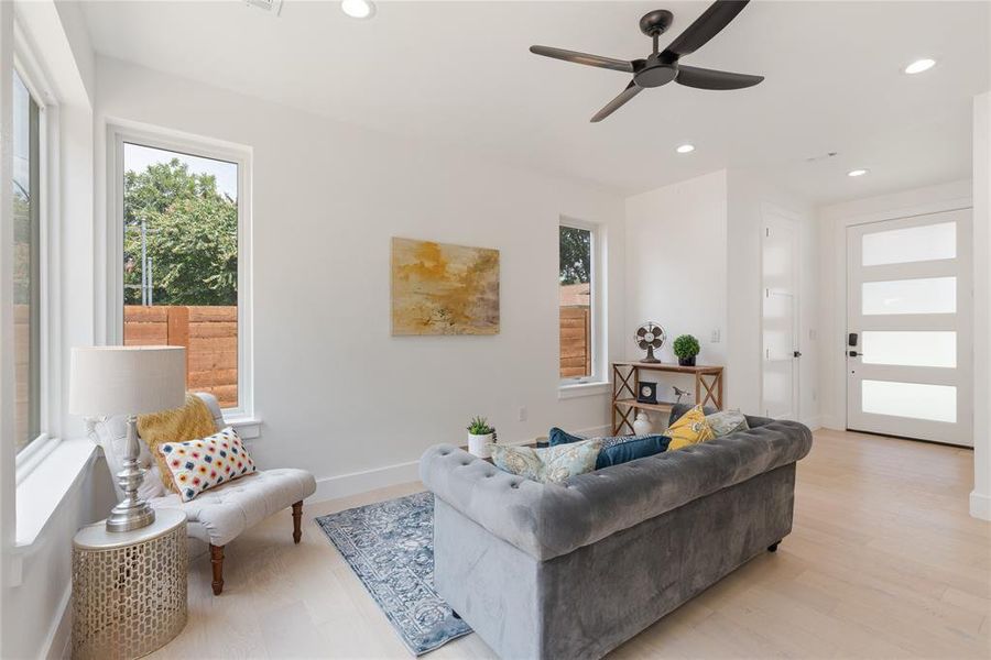 Furnished interior view inside a new home in , Austin (Image 13). Furnished interior view inside a new home in , Austin (Image 13).