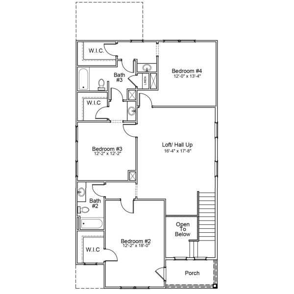 2D floor plan layout of this home in Renaissance at White Oak, Garner, NC (Image 3). 2D floor plan layout of this home in Renaissance at White Oak, Garner, NC (Image 3).