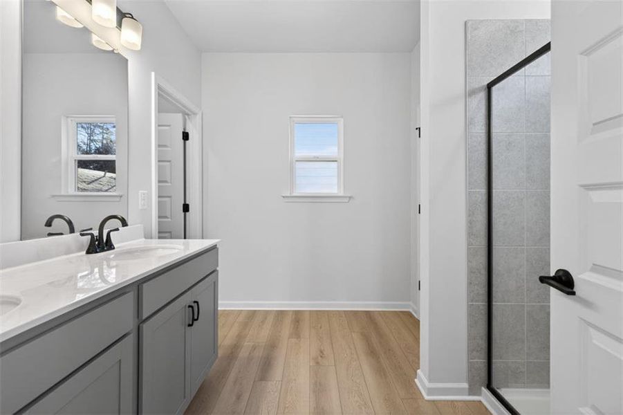Furnished interior view inside a new home in Trinity Station, Auburn (Image 11).