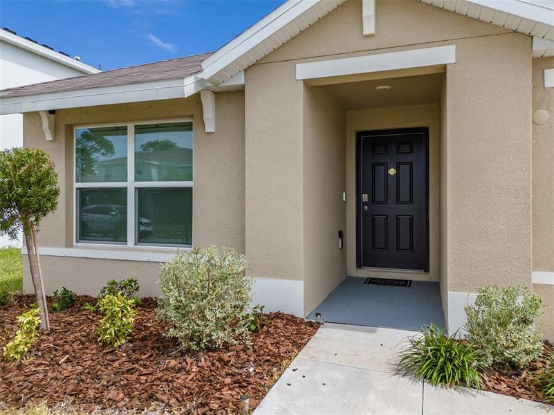 Front exterior of a new home in Brookside, Ruskin, FL, highlighting curb appeal (Image 19). Front exterior of a new home in Brookside, Ruskin, FL, highlighting curb appeal (Image 19).