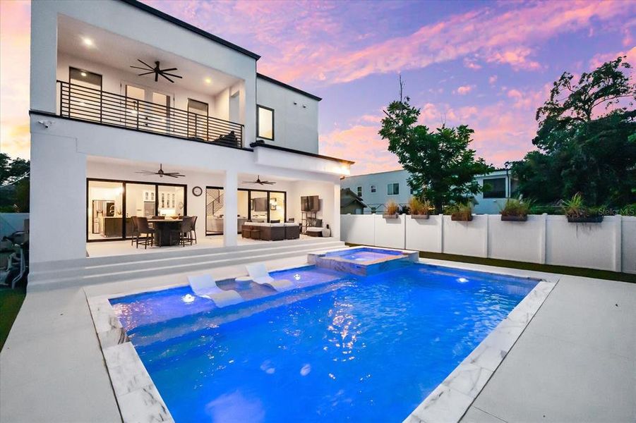 Exterior details and patio area of a home in , Tampa (Image 46).