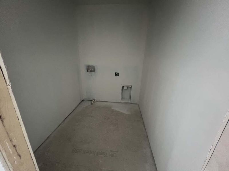 Laundry Room Construction Progress