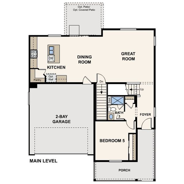 2D floor plan layout of this home in The Aurora Highlands, Aurora, CO (Image 2). 2D floor plan layout of this home in The Aurora Highlands, Aurora, CO (Image 2).