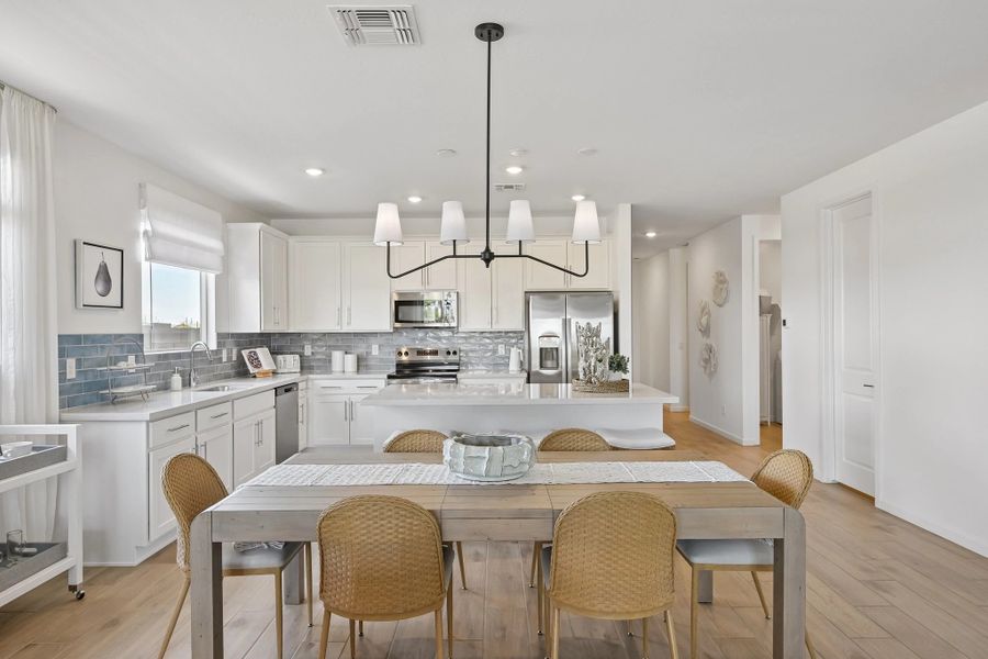 Kitchen featuring the Coastal Collection. Model home, finishes may vary. Kitchen featuring the Coastal Collection. Model home, finishes may vary.
